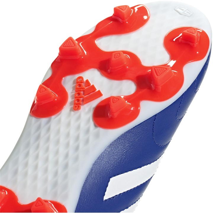 Blue/Wht/Red - adidas - Goletto VIII Juniors Firm Ground Football Boots