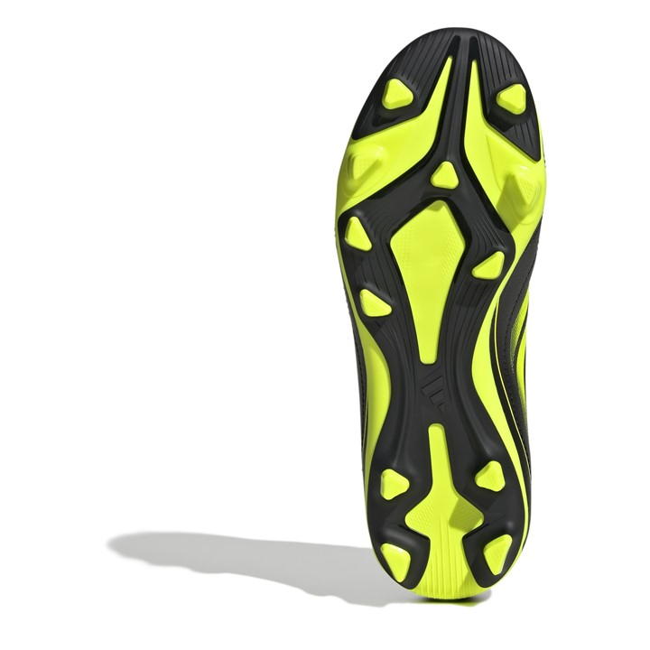 Black/Lemon - adidas - Goletto VIII Juniors Firm Ground Football Boots