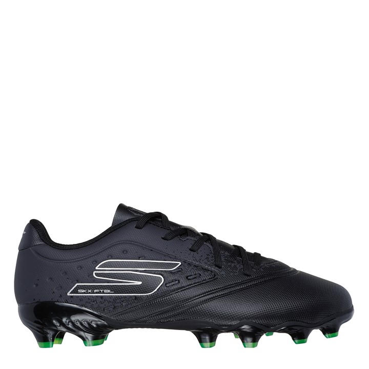 Skechers Boys Black Razor Juniors Firm Ground Football Boots Size 3.5