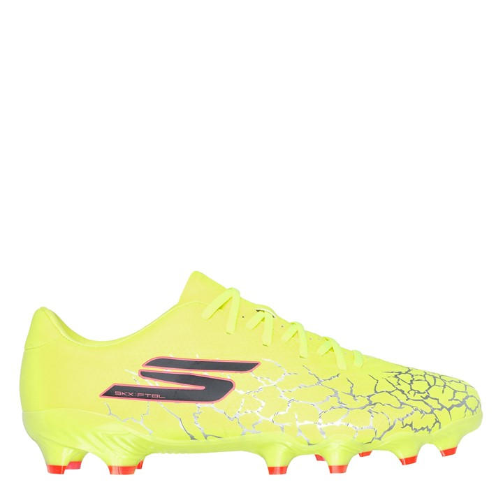 Skechers Boys Yellow Skx 01 Academy Firm Ground Football Boots Size 4