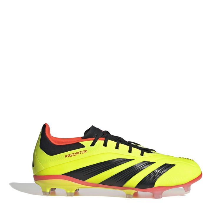 Adidas Boys Yellow Predator Elite Junior Firm Ground Football Boots Size 5.5
