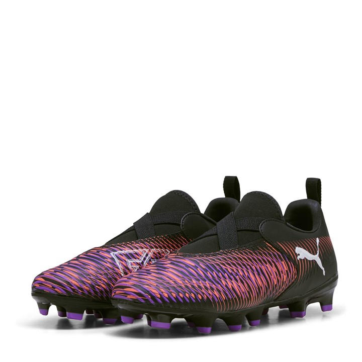 Puma Boys Black Future 8 Match Ll Fg/Ag Jr Firm Ground Football Boots Size 3