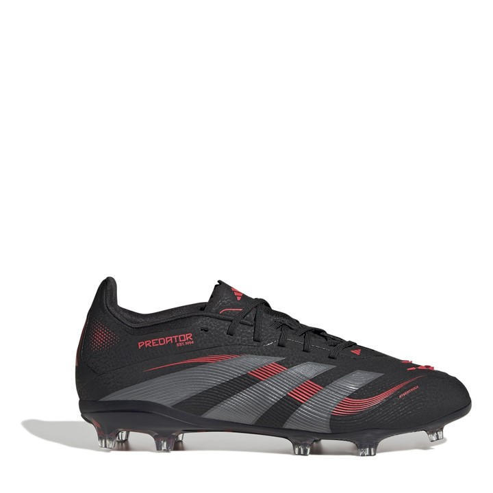 Adidas Boys Black Predator Elite Junior Firm Ground Football Boots Size 3