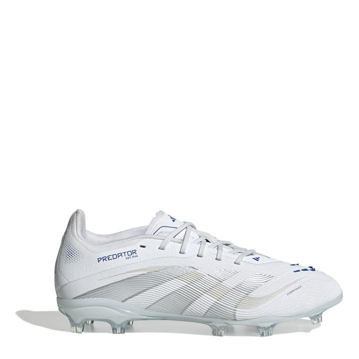 Adidas Boys White Predator Elite Junior Firm Ground Football Boots Size 5.5