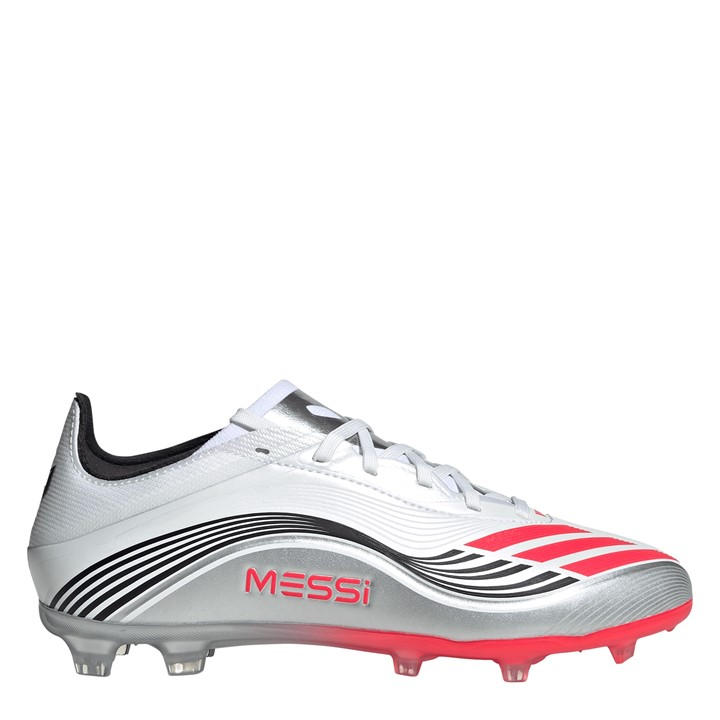 Adidas Boys White F50 Elite Juniors Firm Ground Football Boots Size 5