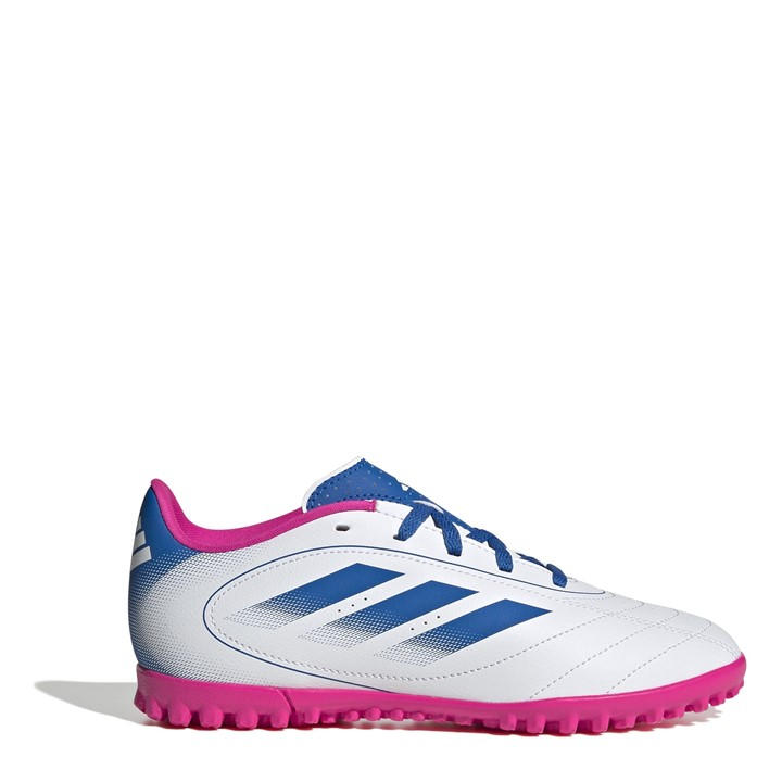 Adidas Boys White Goletto Junior Astro Turf Trainers - Size 5.5