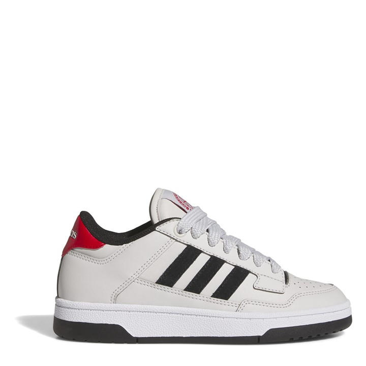 Adidas Boys White Rapid Crt Low - Size 5