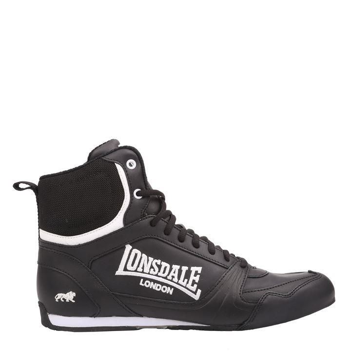Lonsdale Boys Black Boxing Boots Juniors Size 4