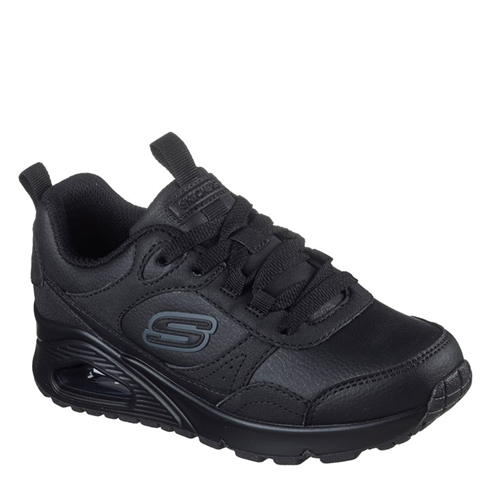 Skechers - Monochromatic Lace Up Sneaker W Ove Court Trainers Boys