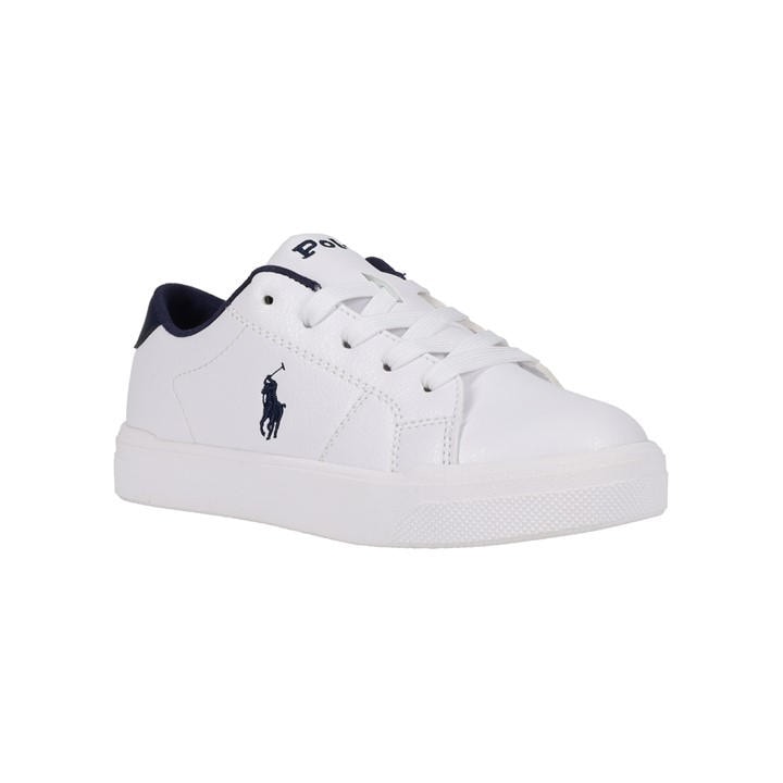 Polo Ralph Lauren Boys White Sutton Low Trainers Juniors Size 4