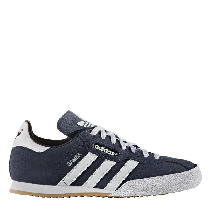 Adidas Boys Blue Samba Super Suede Trainers Junior Size 3