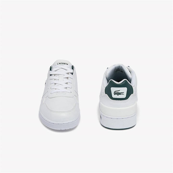 Wht/Drk Grn 1R5 - Lacoste - T-Clip Junior Trainers
