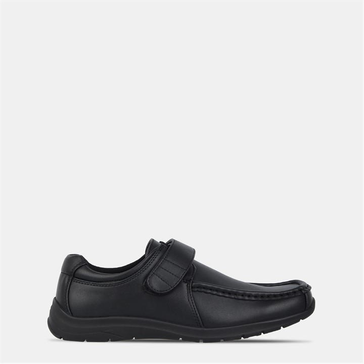 Giorgio Boys Black Bexley Shoes Junior Size 3