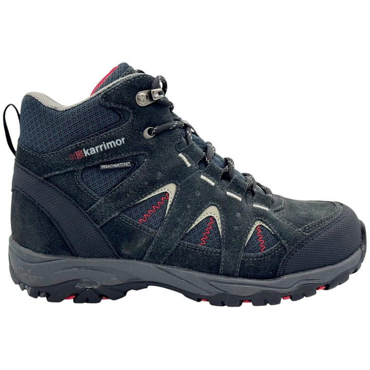 Karrimor Boys Black Mount Mid Junior Waterproof Walking Shoes Size 5