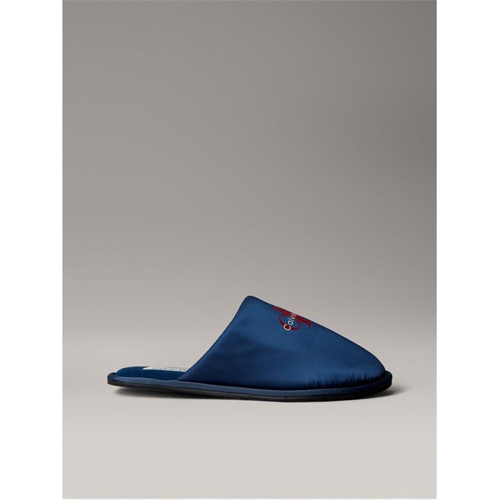 Calvin Klein Men's Blue Ck L Mono Mule Slipp Sn54