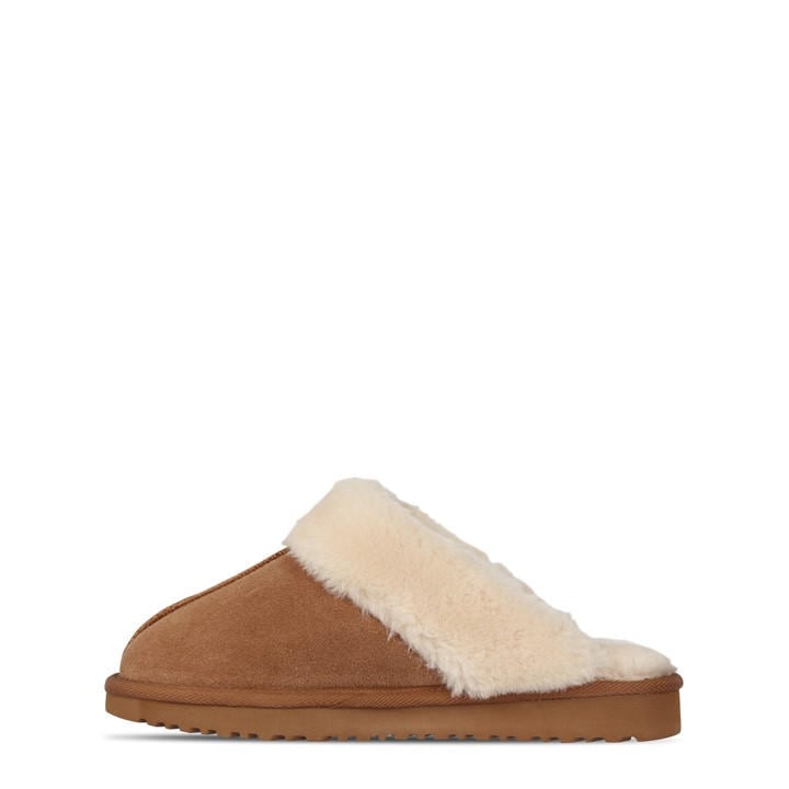 Jack Wills Women's Beige Mule Slippers Size 7