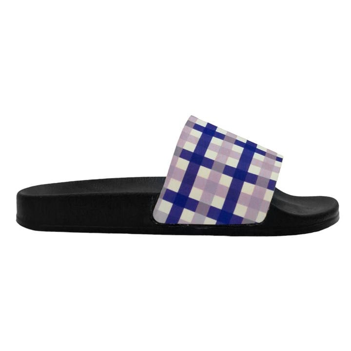FABRIC CHECK SLIDERS MENS