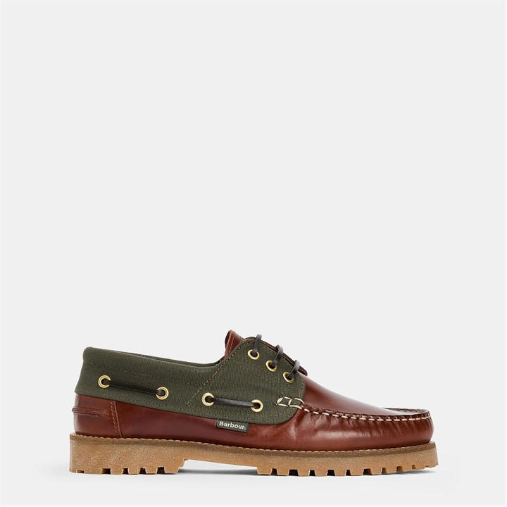 Barbour Men's Brown B.li Deck Boat Shoe Sn54 Size 7