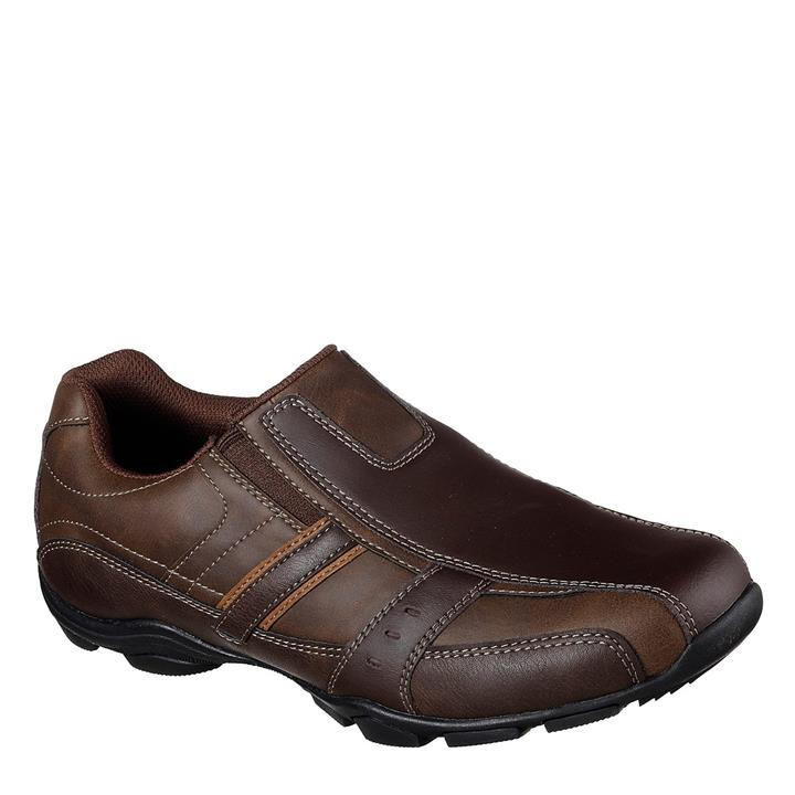 Brown - Skechers - Marter Casual Slip On Shoes Mens