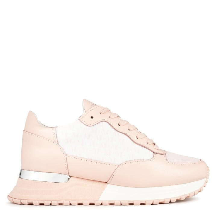 Mallet Popham Monogram Trainers In Pink