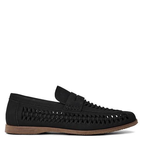 Wheres That From - Mens Weave Slip on Loafers