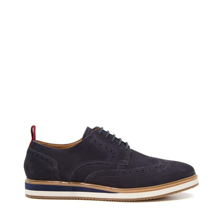 Dune London Men's Blue Britle Brogues Size 10
