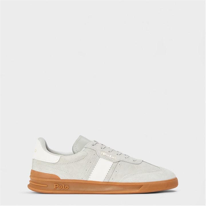 Bianco/Navy - Polo Ralph Lauren - Women's Leather Court Trainers
