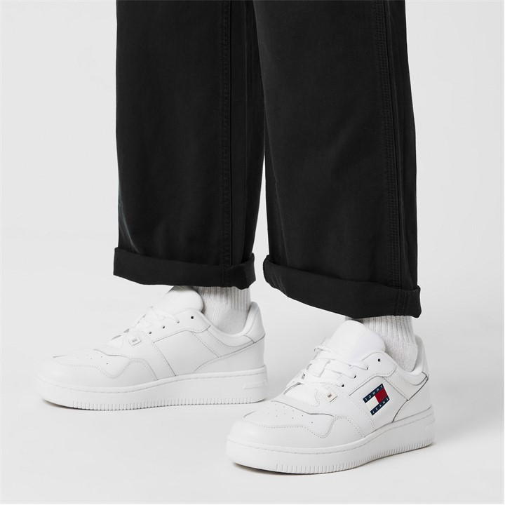 White - Tommy Jeans - Essential Retro Basketball Trainers