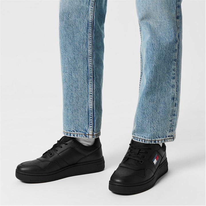 Black - Tommy Jeans - Essential Retro Basketball Trainers