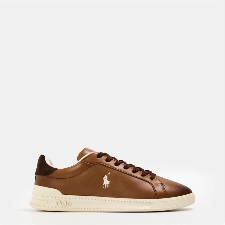 White/Navy - Polo Ralph Lauren - Men's Heritage Court Low-Top Trainers