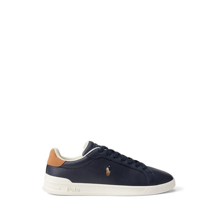 White/Navy/Red - Polo Ralph Lauren - Men's Heritage Court Low-Top Trainers