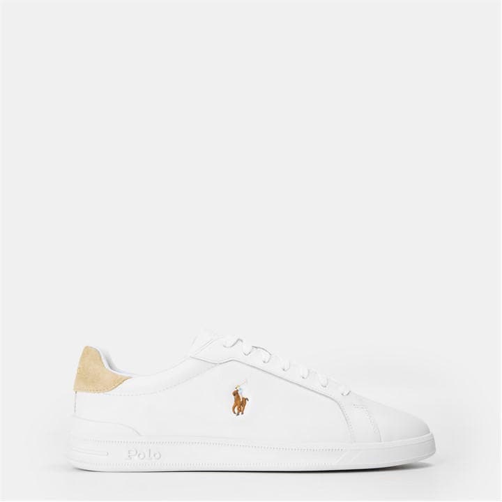 White/Navy - Polo Ralph Lauren - Men's Heritage Court Low-Top Trainers