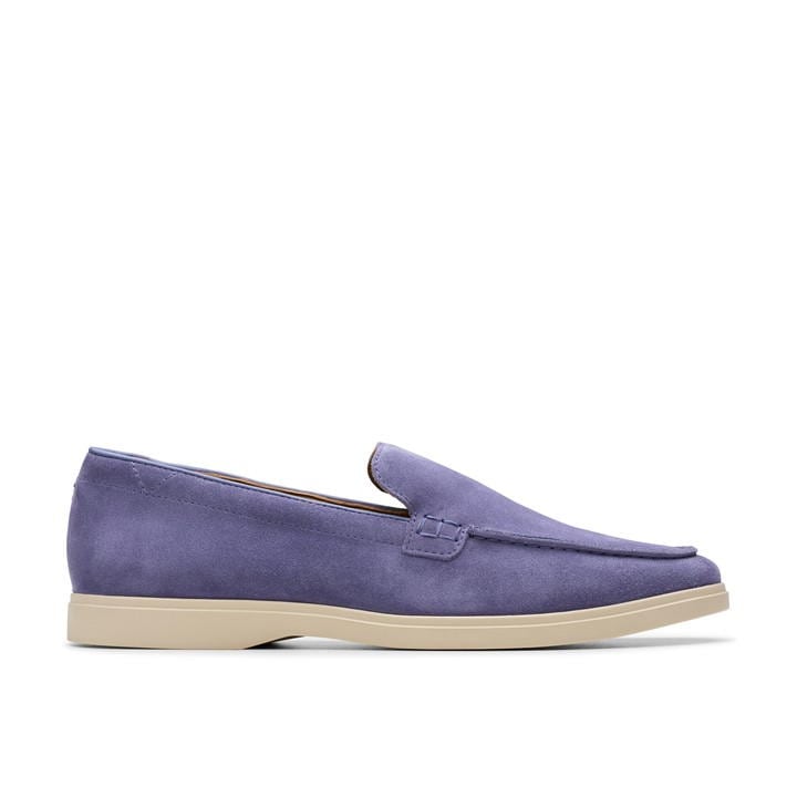 Dusky Blue - Clarks - Torford Easy Loafers