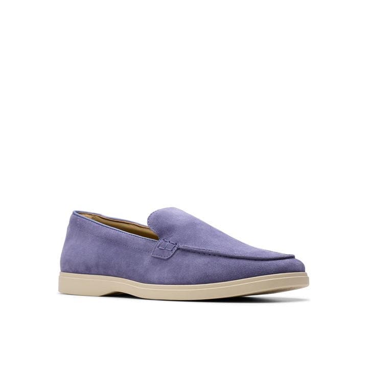Dusky Blue - Clarks - Torford Easy Loafers