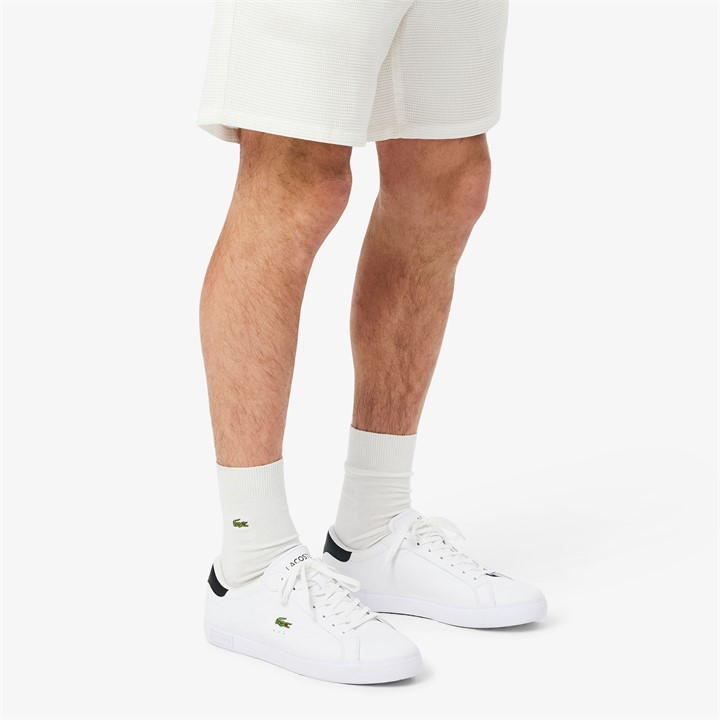 Lacoste Men's White Powercourt Low-Top Trainers Size 9