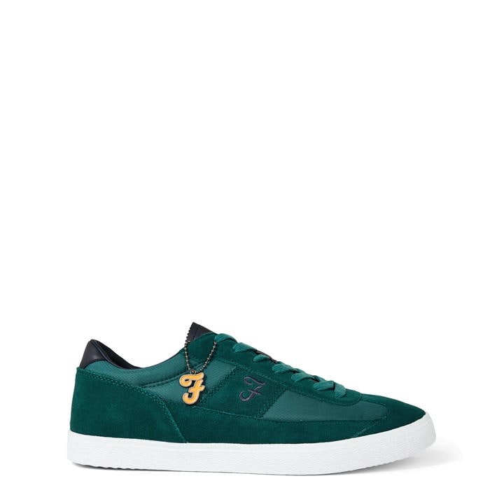 FARAH STANTON SUEDE CUPSOLE LOW TOP TRAINERS MENS