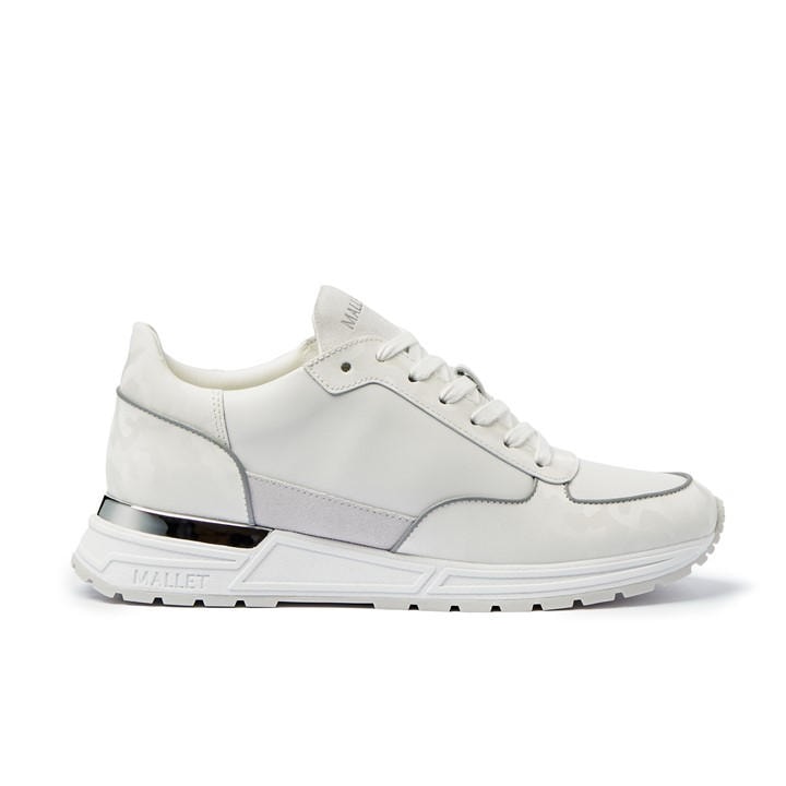 Mallet Popham Camo Trainers In White