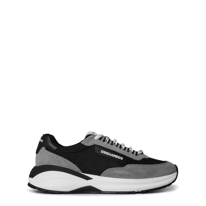 Dsquared2 Men's Grey Suede Dash Sneakers Size 8.5