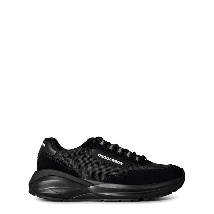 Dsquared2 Men's Black Suede Dash Sneakers Size 8.5