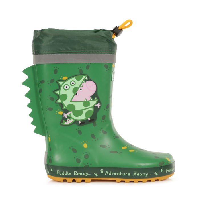 Regatta Boys Green Peppa Pig Puddle Wellington - C11