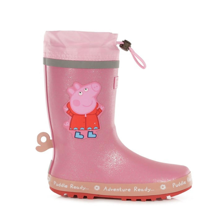 Regatta Boys Pink Peppa Pig Puddle Wellington - C12