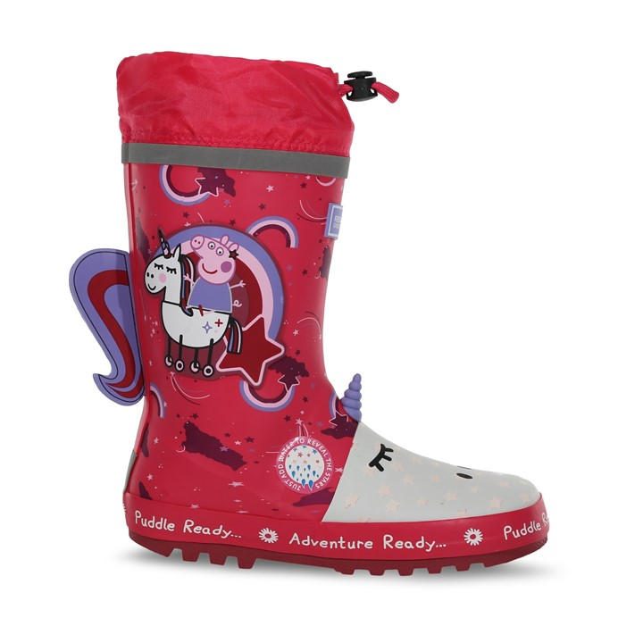 Regatta Boys Pink Peppa Pig Puddle Wellington - C8