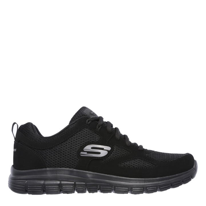 Skechers Men's Black Flex Burns Agoura Trainers Size 10.5