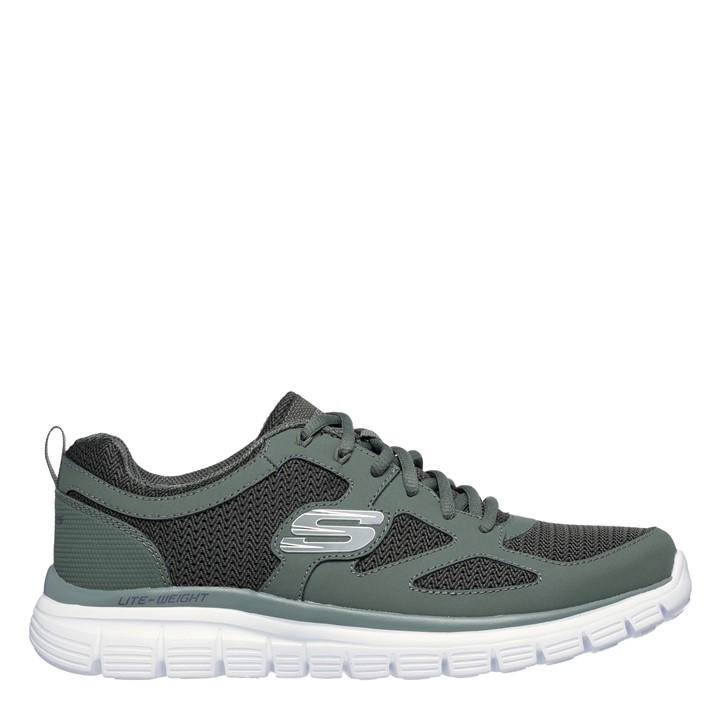 Skechers Men's Black Flex Burns Agoura Trainers Size 10.5