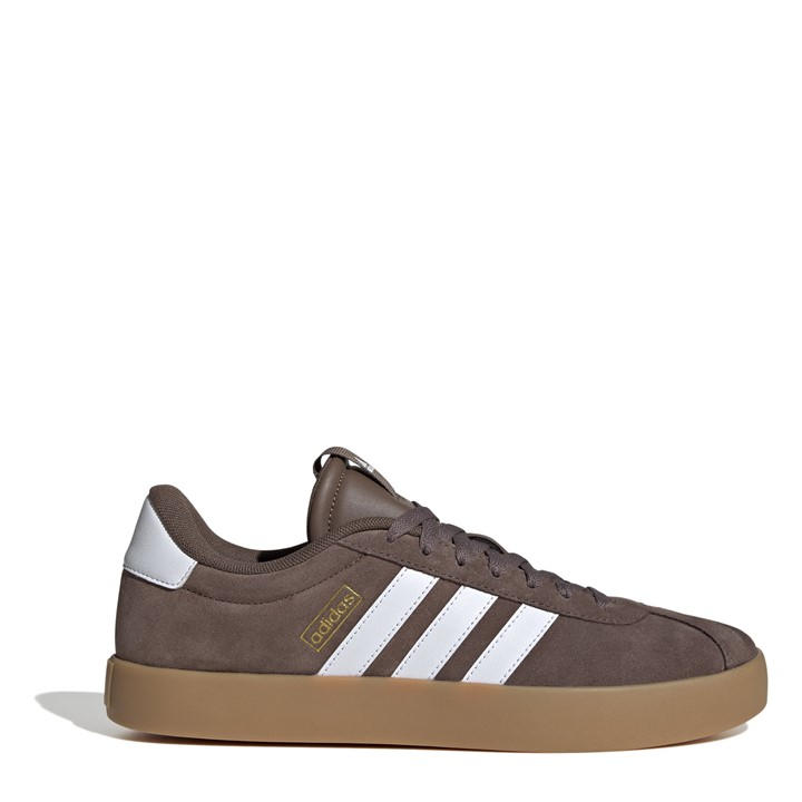 Adidas Men's Brown Vl Court 3.0 Shoes - Size 10