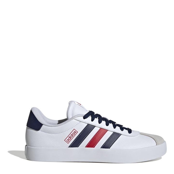 Adidas Men's White Vl Court 3.0 Shoes - Size 9