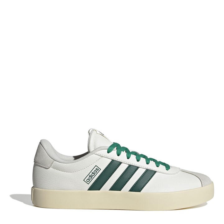 Adidas Men's White Vl Court 3.0 Shoes - Size 10