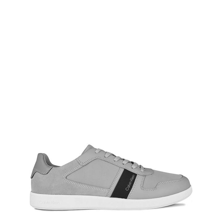 Calvin Klein Men's Grey Lace Up Mix Trainers Size 10