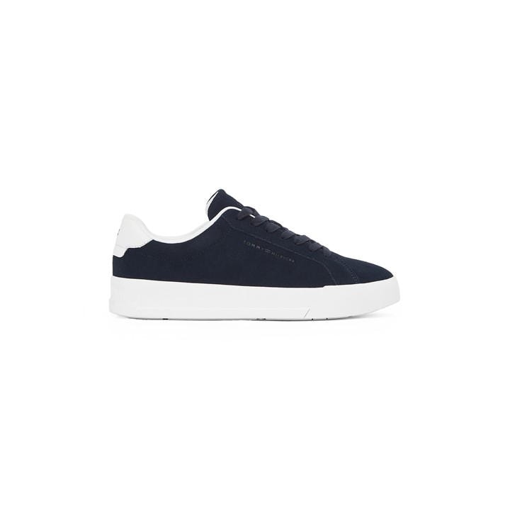 TOMMY HILFIGER COURT LEATHER LOW TOP TRAINERS