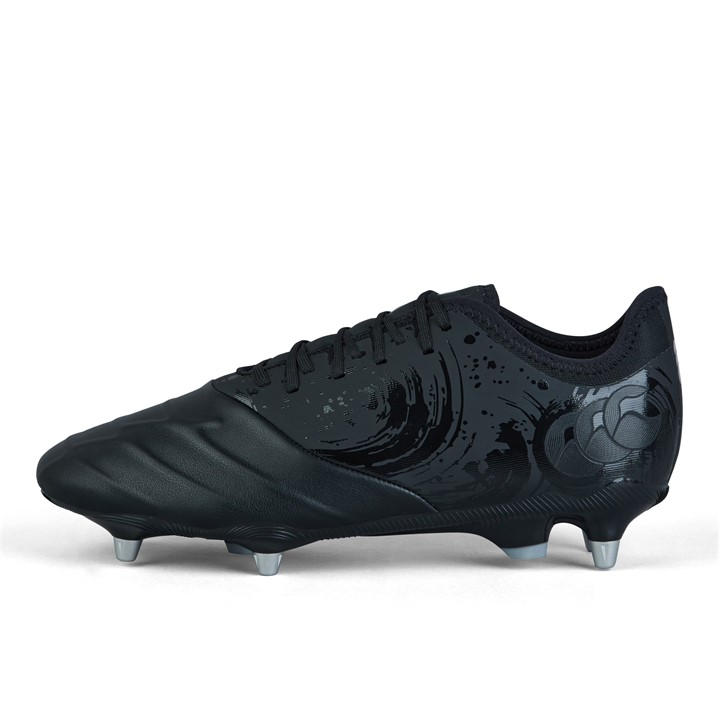 Canterbury Men's Black Phoenix Genesis Pro Soft Ground Rugby Boots Size 9